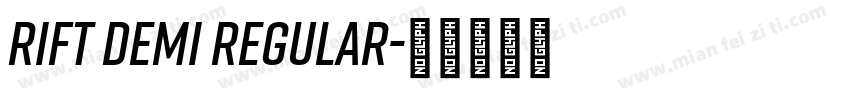 Rift Demi Regular字体转换
